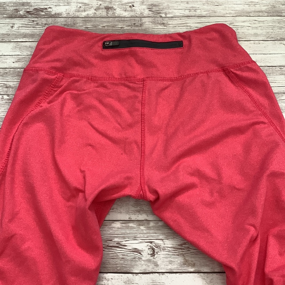 Kyodan Coral Pink Midrise Crop Length Leggings - Picture 5 of 8